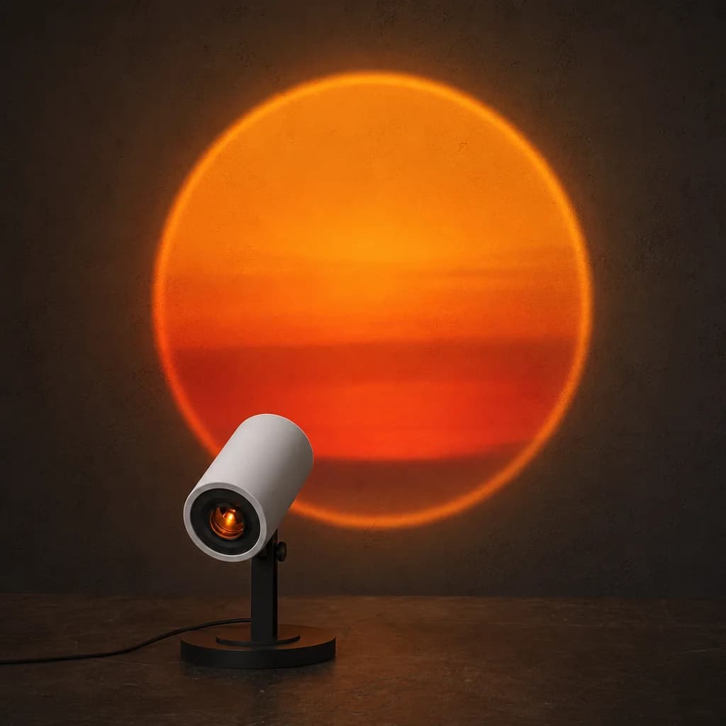 Halo Sunset — Lampada tramonto 360°