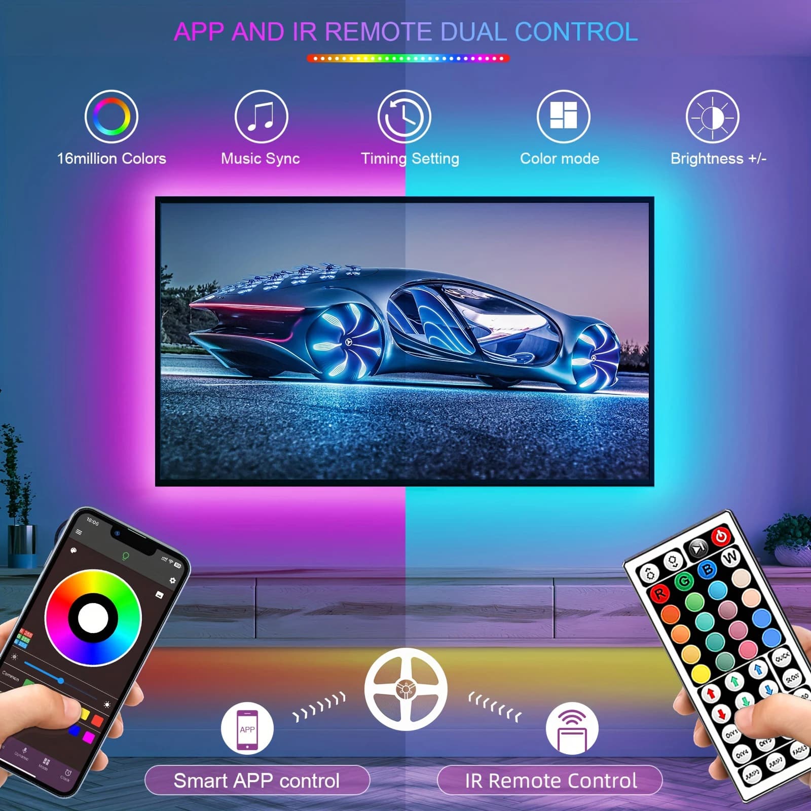 Pulse — Striscia LED RGB Multi-Lunghezza
