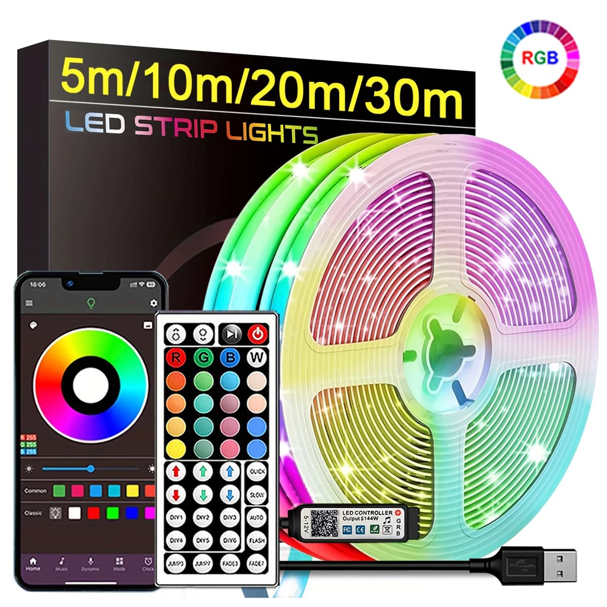 Pulse — Striscia LED RGB Multi-Lunghezza
